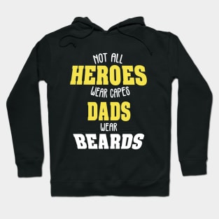 Cool Men Heroes Dad Beard Father Days Gift Hoodie